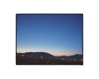 Northern Nevada Night Sky Comet NEOWISE Astronomical wonders Stargazing Heavy Duty Floor Mat