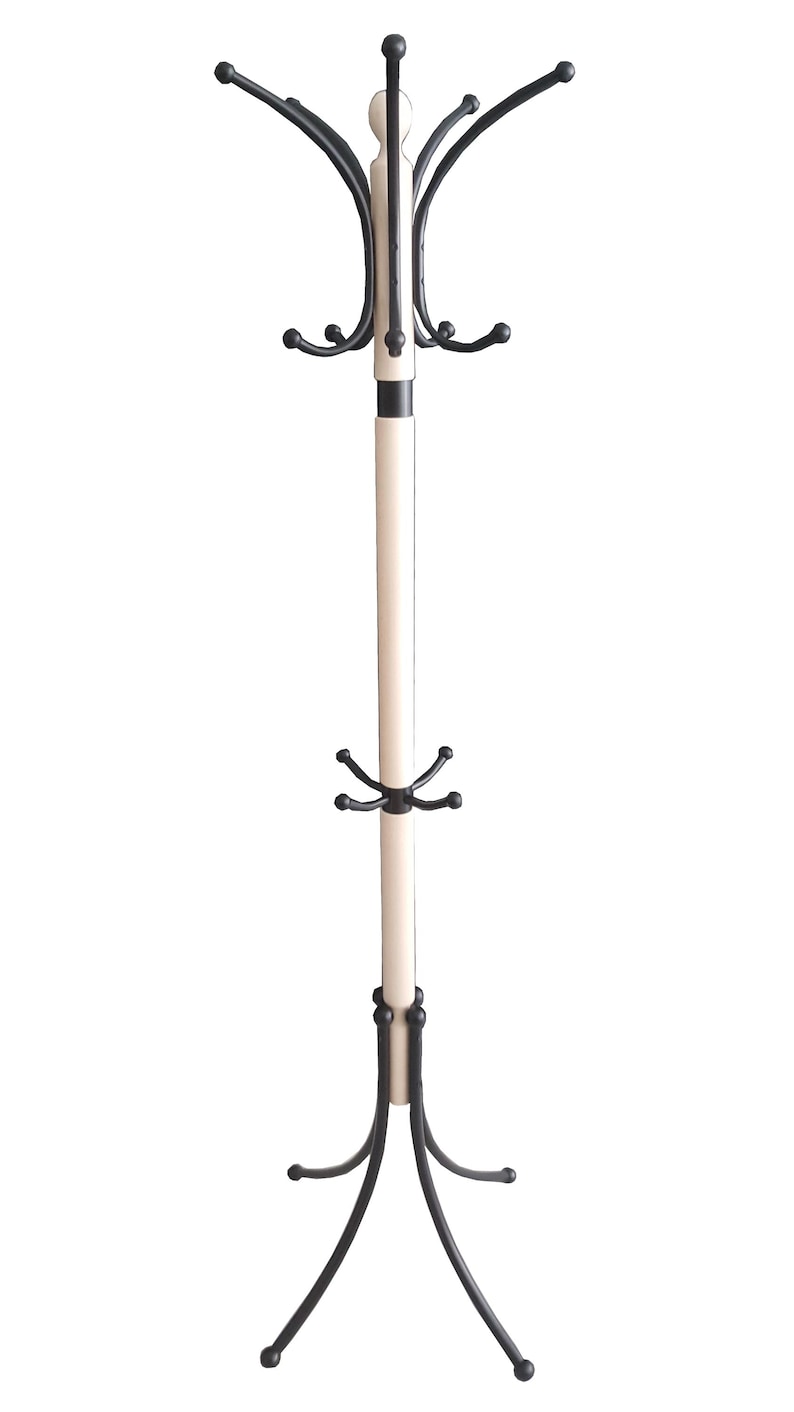Maple Wood Coat Rack With Umbrella Holder | Handmade Entryway Organizer ...