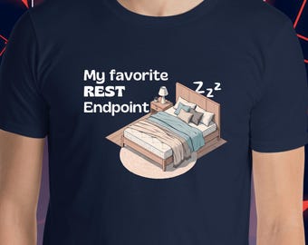 私のお気に入りのRESTエンドポイントTシャツ | 面白い開発者、ソフトウェアエンジニア向けREST APIジョーク | テクノロジーギフト