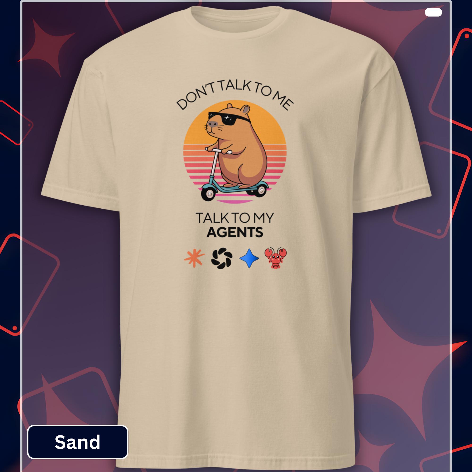 Capybara Tech Funny AI Agents Shirt - Capybara Tech Humor Tee for Software Engineers ...