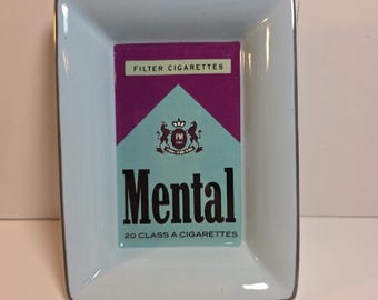 Kristin Simmons "Bad Habits: Mental" porseleinen opbergbakje Nieuw in doos Zeldzame pop-art