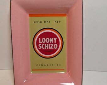Kristin Simmons Prospect Bad Habits "Loony Schizo" Vassoio raccogli-pezzi in porcellana Pop Art