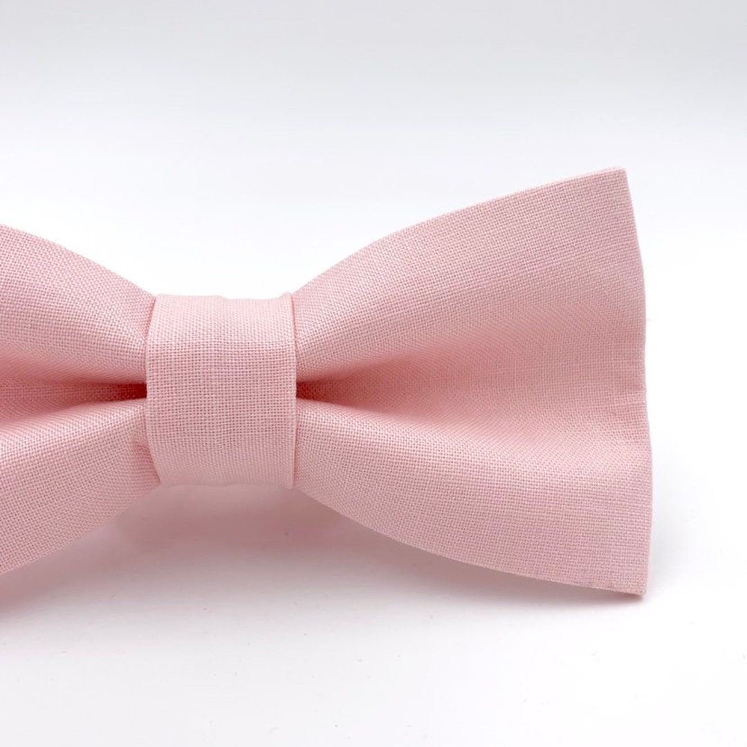 Mens Bow Tie Peachy Pink Bow Tie Kaufman Kona in Flesh - Etsy