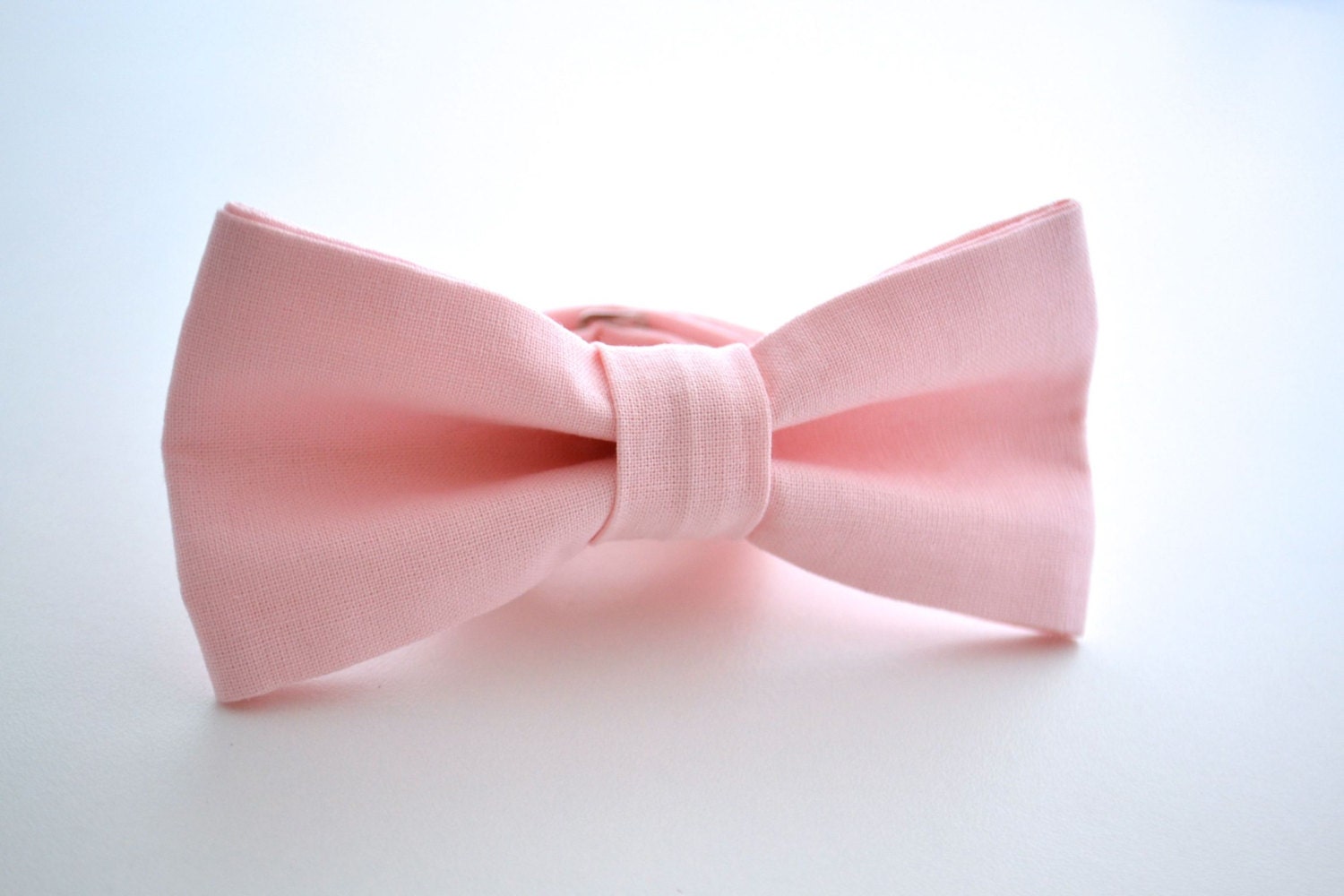 Bowtie in Baby Pink Kona Cotton in Pink Groomsmen Bow Tie | Etsy