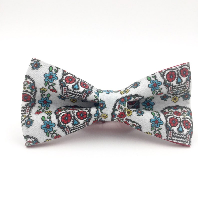 mens skull bow ties