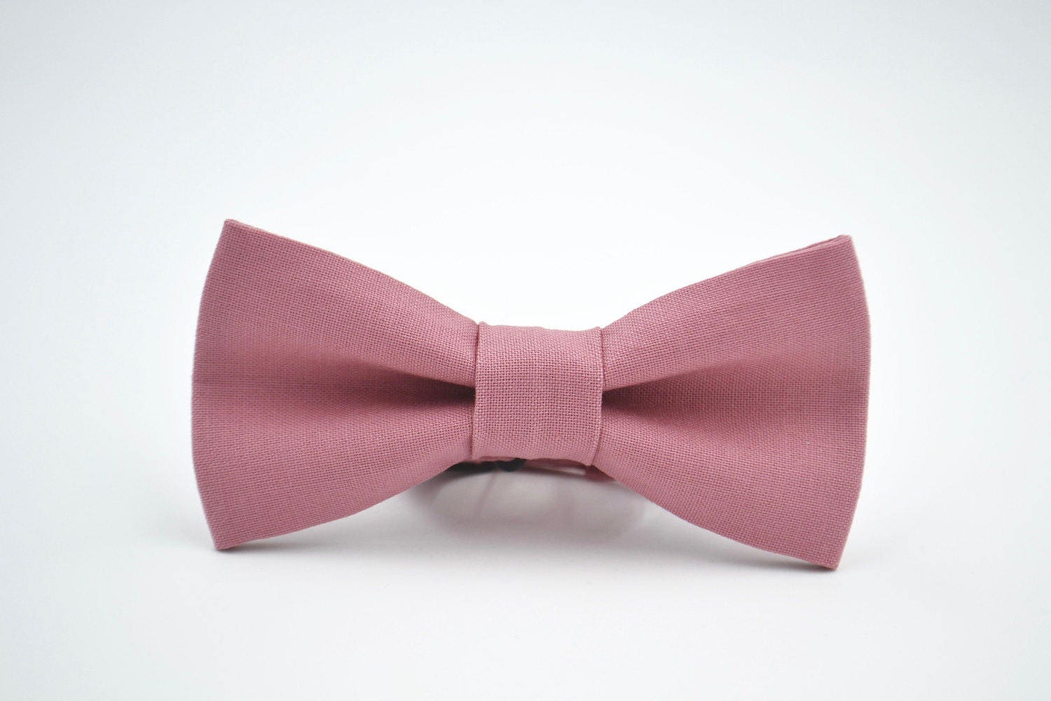 Children's Bowtie in Dusty Rose Kaufman Kona Cotton in Etsy