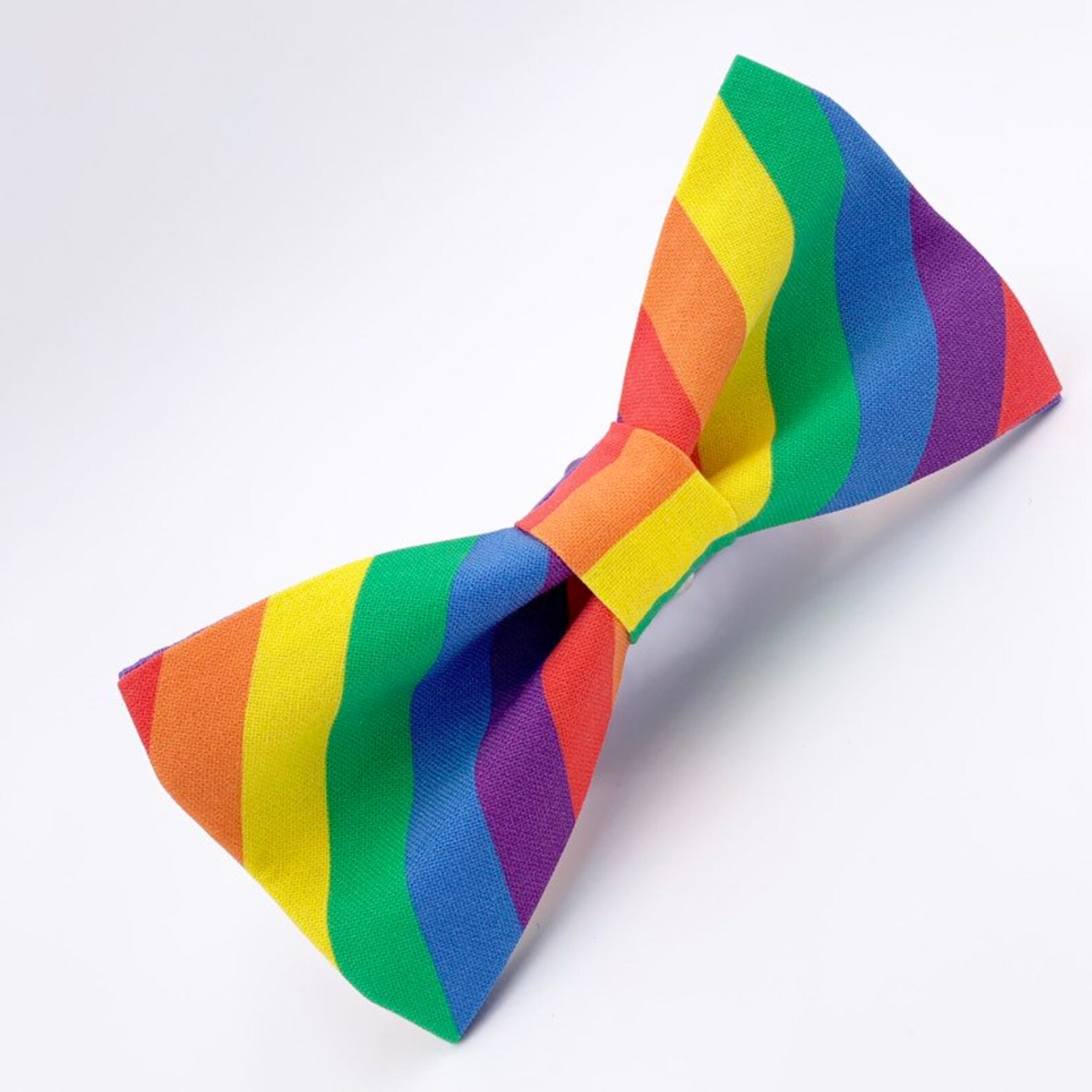 Pride Bow Tie in Rainbow Stripes | Etsy