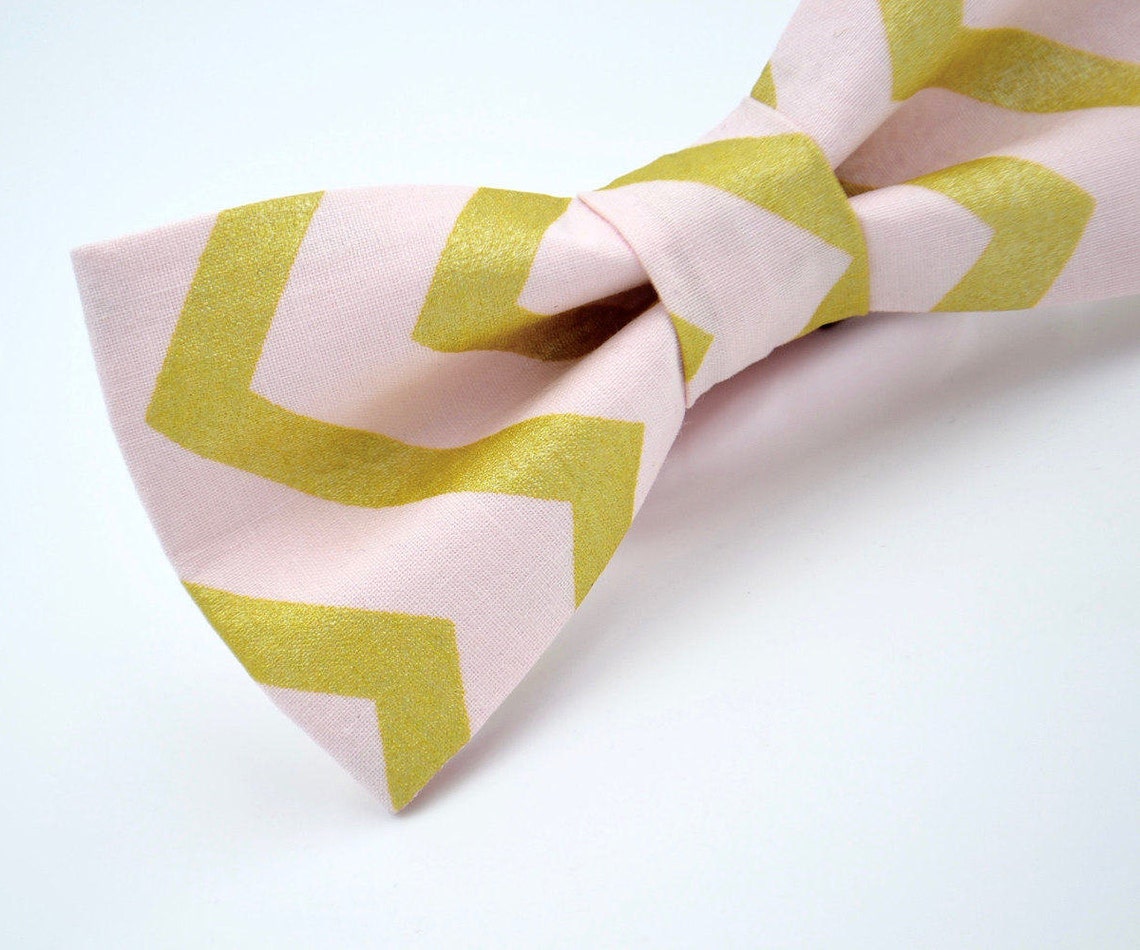 Mens Pink Bow Tie Blush Pink Bow Tie Mens Bow Tie Pink and Etsy