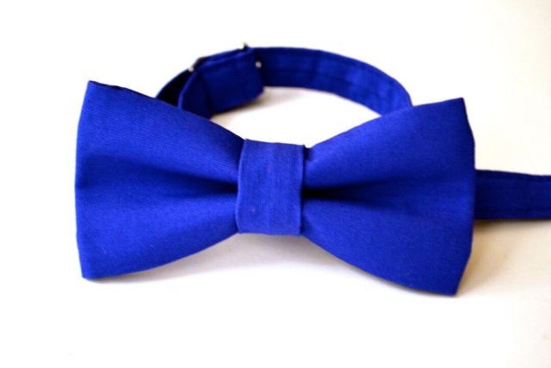 Mens Bowtie in Royal Blue Cobalt Blue Bow Tie Wedding Bow Etsy