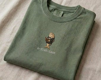 Embroidered Funny O-fish-iant Shirt, Wedding Officiant Gift, Fisherman Legalizer of Love Sweatshirt, Minister Organizer Tee