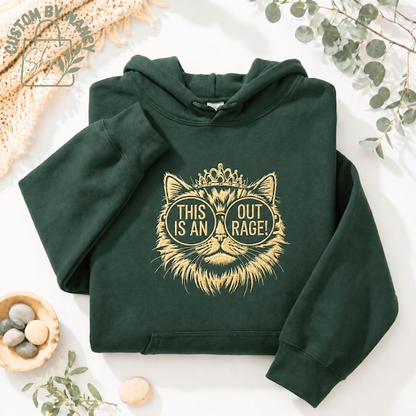 Embroidered Dungeon Crawler Carl Sweatshirt, This Is An Outrage Shirt, Princess Donut Mongo Tee, Fantasy Book Reader Shirt, Bookish Gift