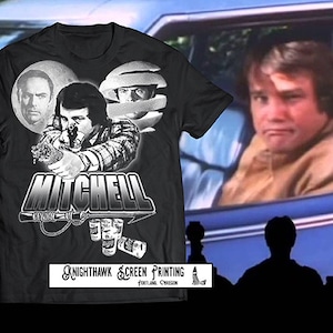 MITCHELL! - Hand Printed Mitchell MST3K Tribute Shirt by Knighthawk Screen Printing
