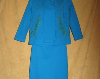 Vintage 60s Beeline Fashions Three Piece Womens Suit Dress