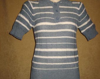 Vintage 70s 80s Mens Hi Gear Knit Top Pullover S