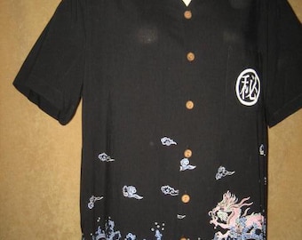 Vintage Kennington LTD Y2K double sided graphics Dragon mens shirt