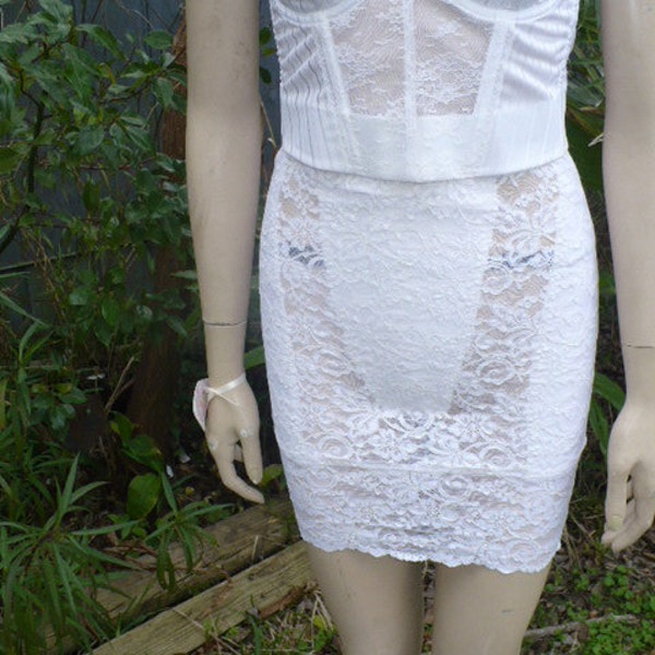 Vintage 60s 1960s 70s 1970s Vanity Fair Lingerie Pin Up White Panty Girdle by KitKatCabaret on Etsy