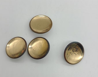 4 Vintage Metal Buttons