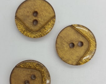 3 Gold Buttons