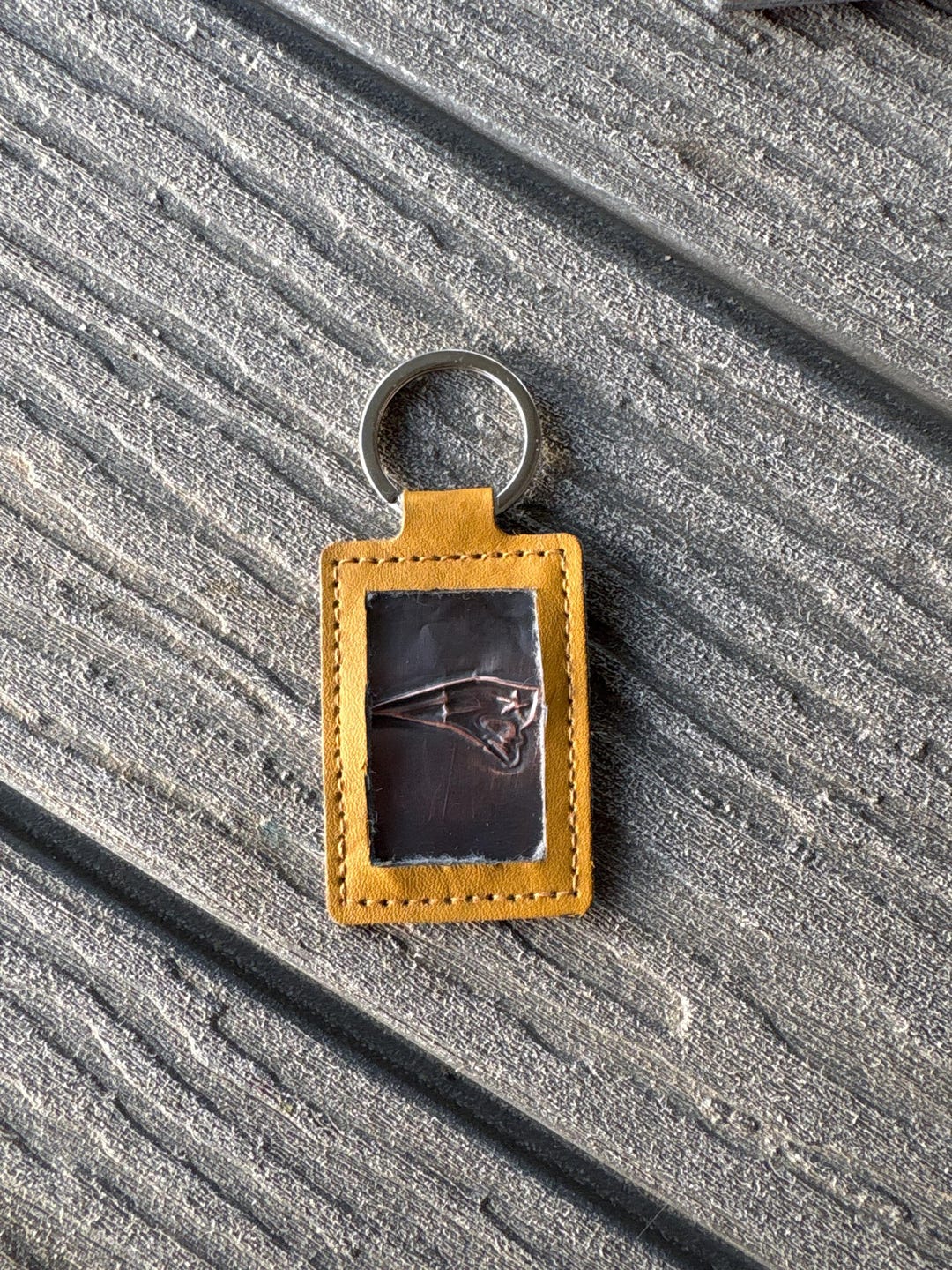 Embossed Keychain Custom Copper Embossed Keychain - Etsy