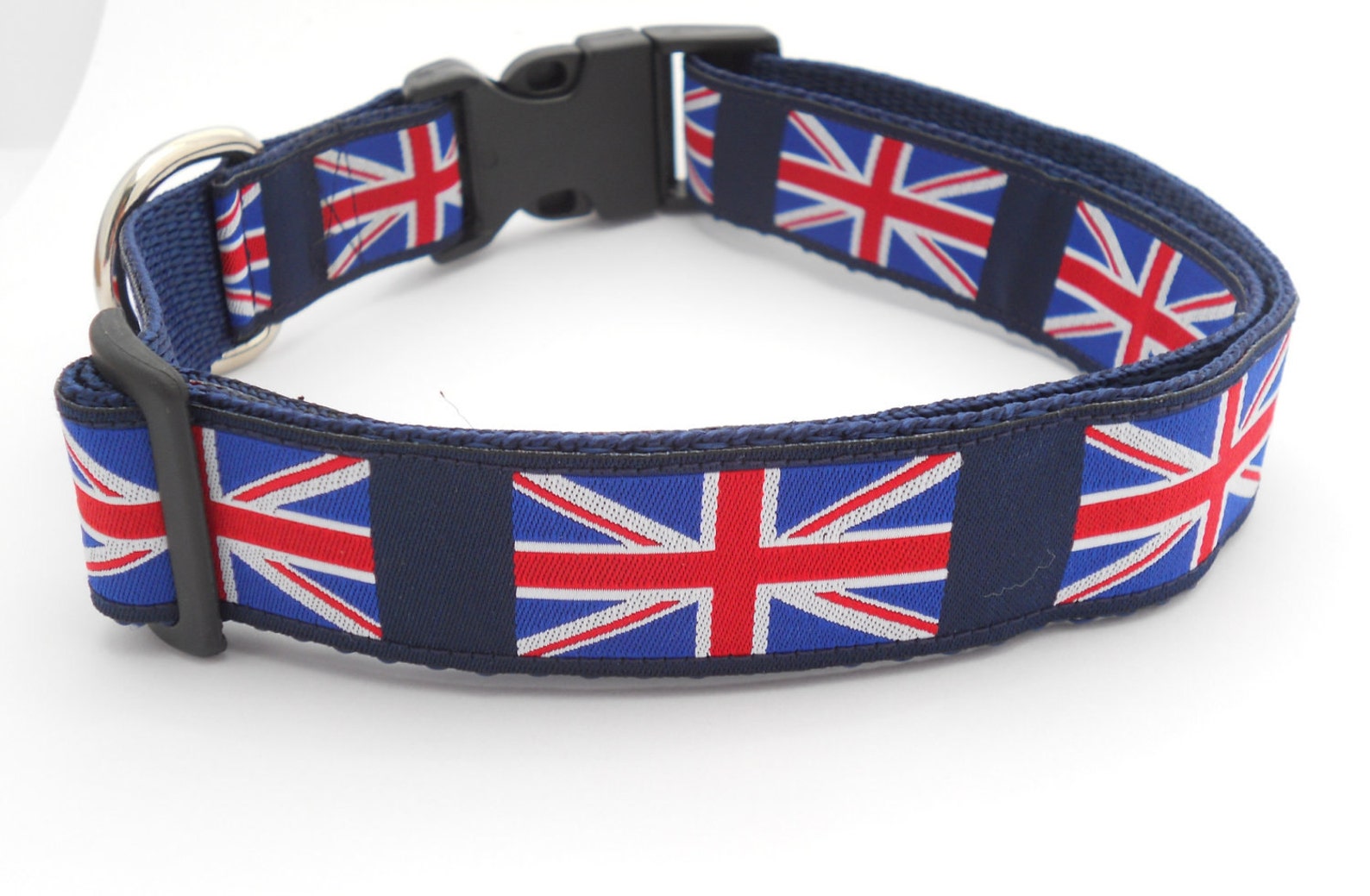 Adjustable Dog Collar Union Jack British Flag Etsy