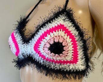 Crochet Evil Eye Top