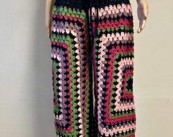Baggy Granny Square Pants