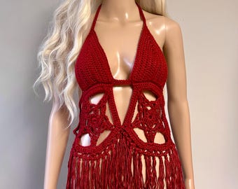 Four of Pentacles Crochet Top