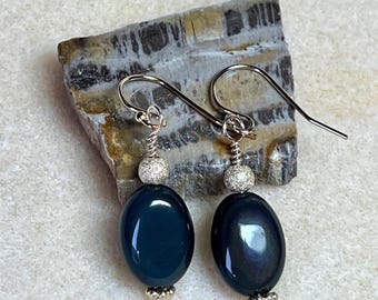 Rainbow obsidian & gold-fill earrings: CHARITY DONATION
