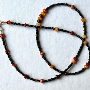 Mexican fire opal & gold-fill necklace: CHARITY DONATION