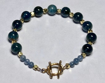 Bracelet Kyanite & or vermeil : DONATION CARITATIVE