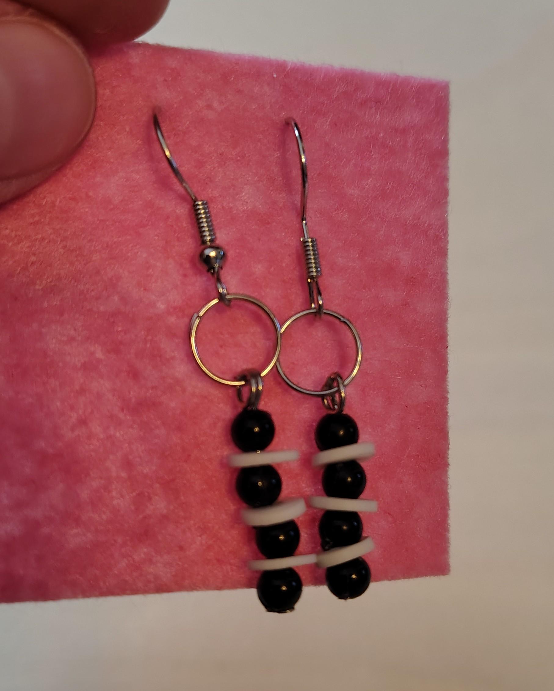 Cute Beaded Earrings, Simple Fish Hook Dangle Earrings, Jewelry - Thumbnail 6