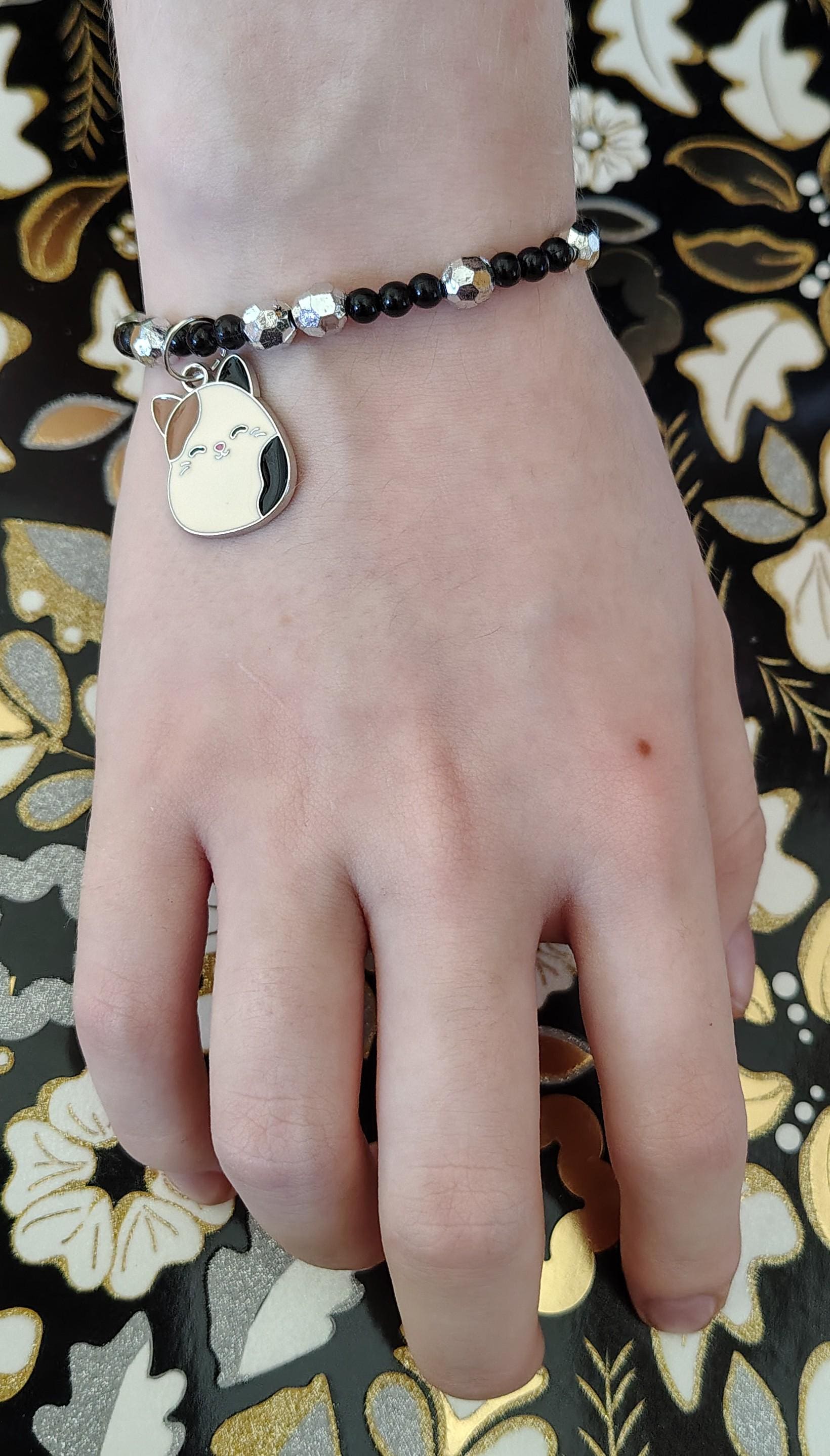 Chubby Cat Beaded Bracelet - Thumbnail 3