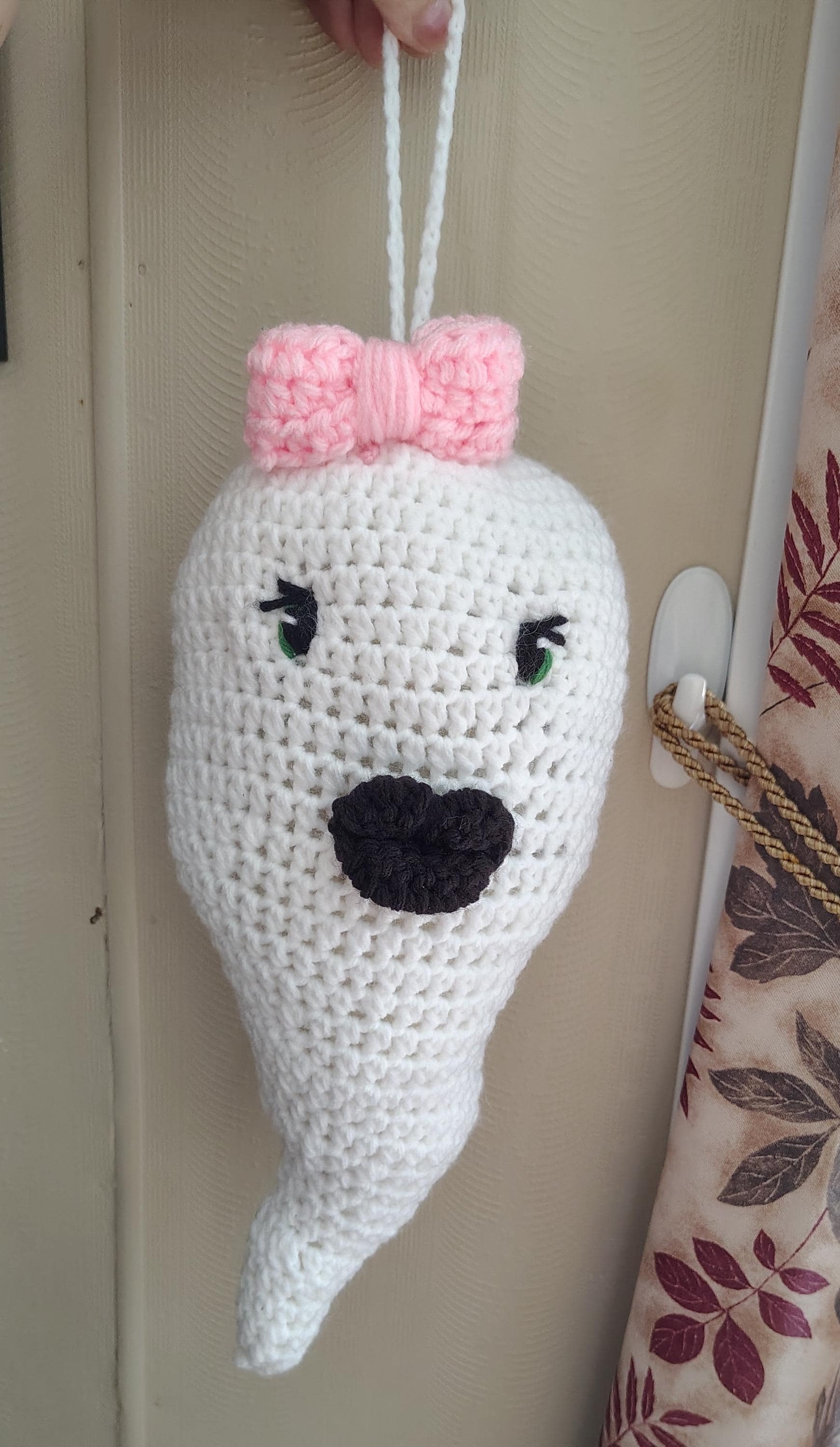 Hanging Ghost Amigarumi - Thumbnail 4