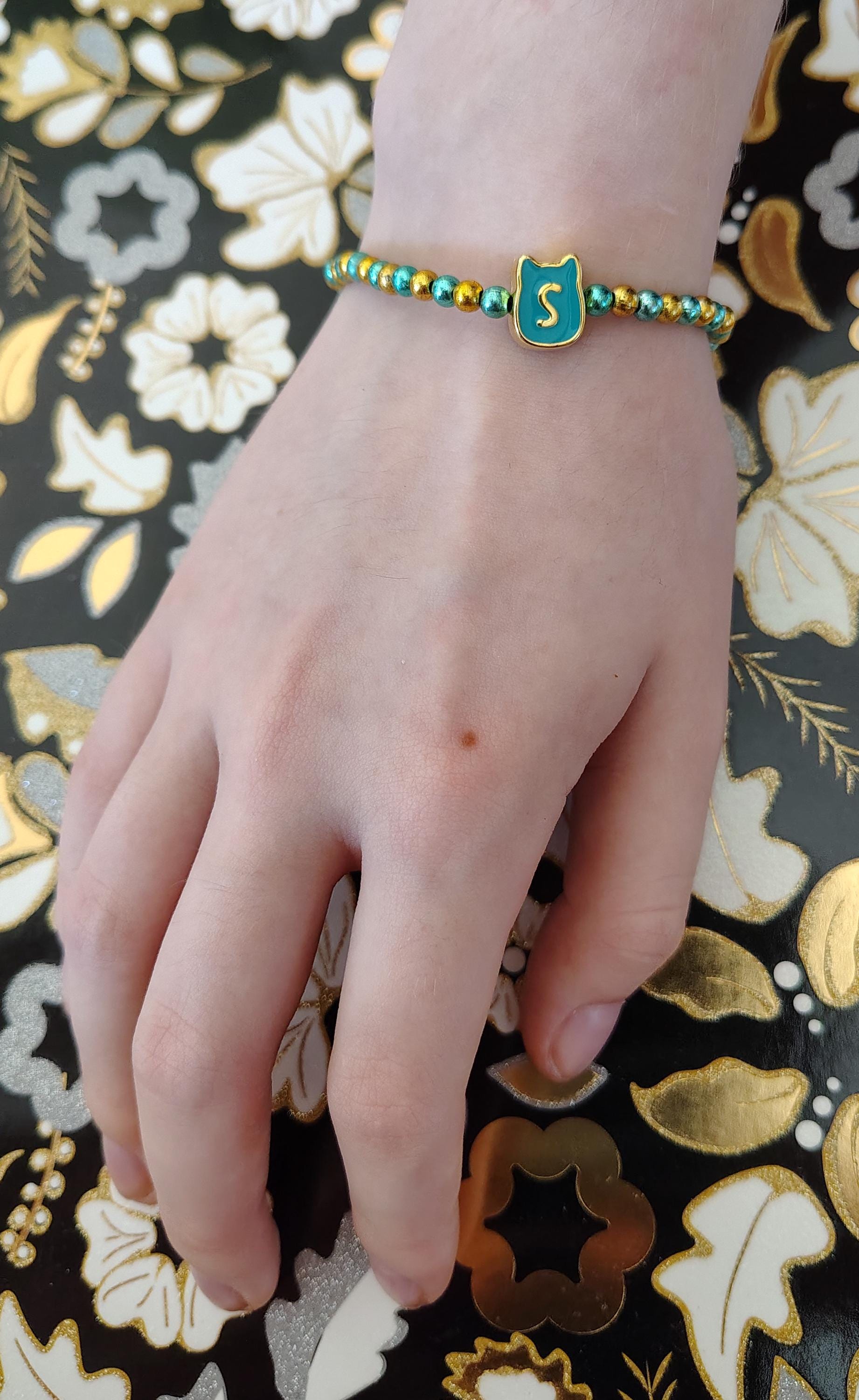 Cute Cat Beaded Bracelet - Thumbnail 3