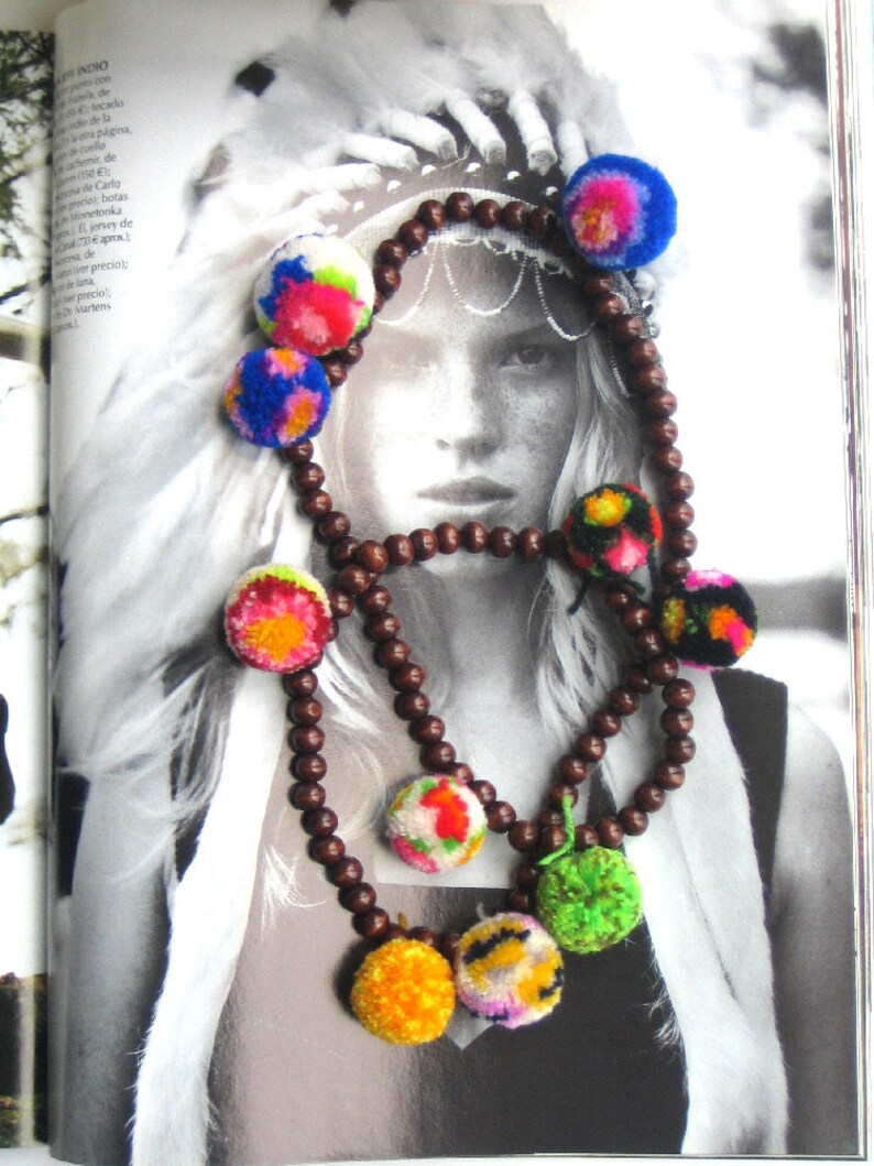 Cute Pom Pom Necklace image 4