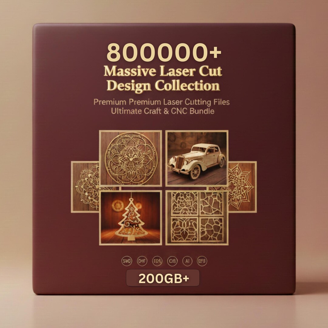 800000+ Laser Cut Files Bundle, DXF SVG 3D 2D Cdr Ai Eps Vector ...