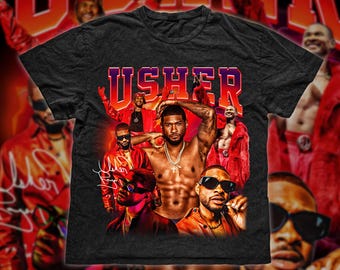 Usher Past, Present, Future Tour Bootleg PNG Image, Exclusive Digital Download, DTF, Sublimation, R&B Tour 2024, 90s Vintage