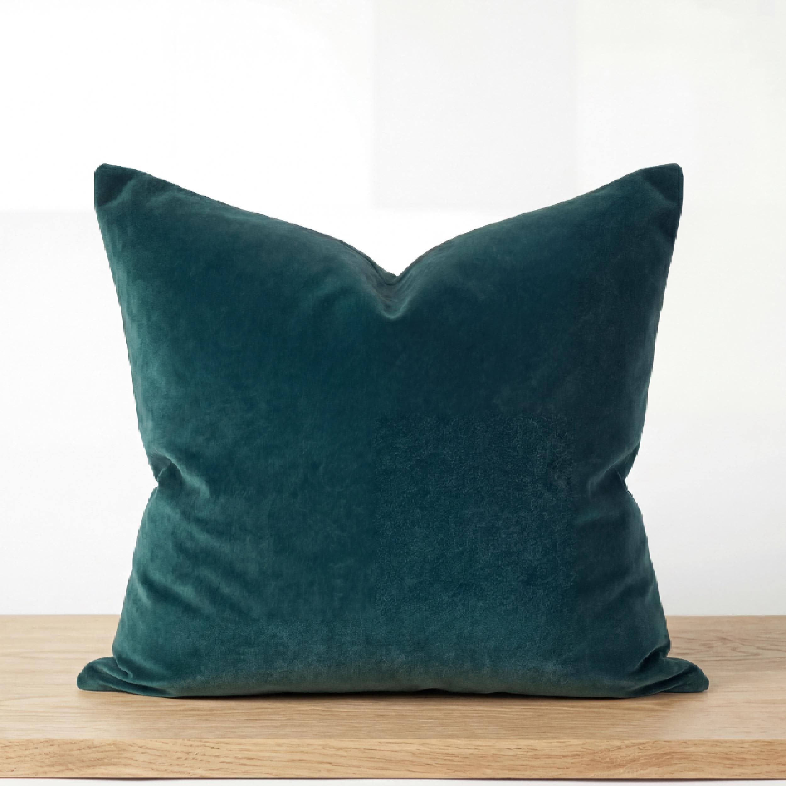 Housse De Coussin Bluebellgray Arial Teal – 18x18 Pouces, Double Face, Motif Floral
