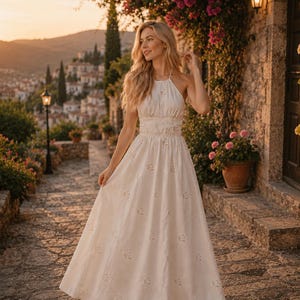 dresses luxury Luxury Couture Hand Beaded Evening Gown- Saria