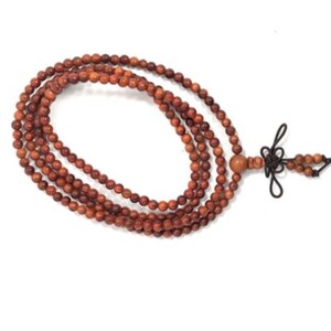 Natural Wood 4mm Round Beads, qty 216