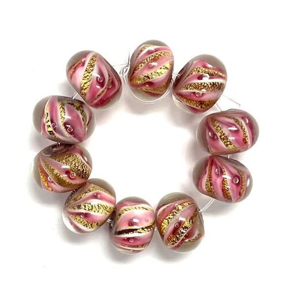 Gold Foil Bead Etsy