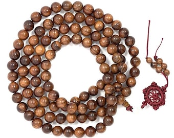 Natural Wood Round Beads, 10mm, Boho Tribal Jewelry Making, qty 108