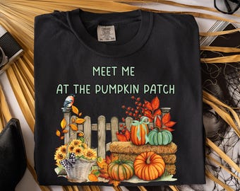 Pumpkin Patch PNG: Autumn Fall Design (Digital Download)