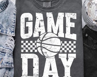 Día de juego de baloncesto (Png), Diseño de sublimación deportiva desgastada, Mamá de baloncesto (Png), Espíritu de equipo (Png), Sublimación de baloncesto (Png)