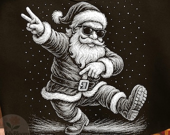 Cool Santa PNG, Vintage Christmas Sublimation, Retro Santa Png, Christmas Shirt PNG, Holiday Sublimation Design, Hip Santa PNG, Xmas Graphic