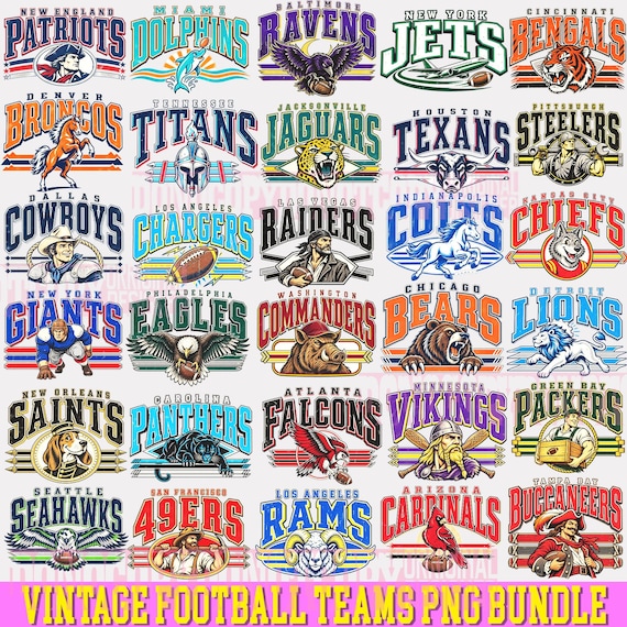 Football Teams PNG Bundle, American Football PNG, Football Team Design, Mascot Sports Sublimation, Game Day Shirt Png, Custom School Mascot