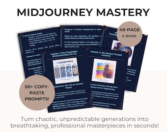 Midjourney Prompts Guide, Prompts Midjourney AI Art Rahmenwerk, Prompt Technisches Tutorial, Copy Paste AI Bild-Aufführungen