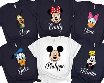Personalized Disney Family Shirt, Custom Disney Family Shirt ,Mickey and Friends Shirt