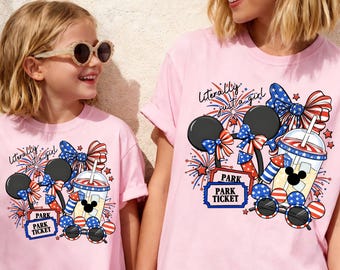 Camiseta Disney "Literally Just A Girl" (Solo una chica), Camiseta Disney para el viaje de chicas del 4 de julio