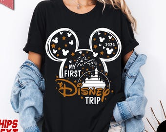 My First Disney Leopard Trip 2026 T-Shirt, Disney Leopard Shirt, My First Disneyworld Vacation, Mickey Head Shirt, Minnie Mickey Safari Tee